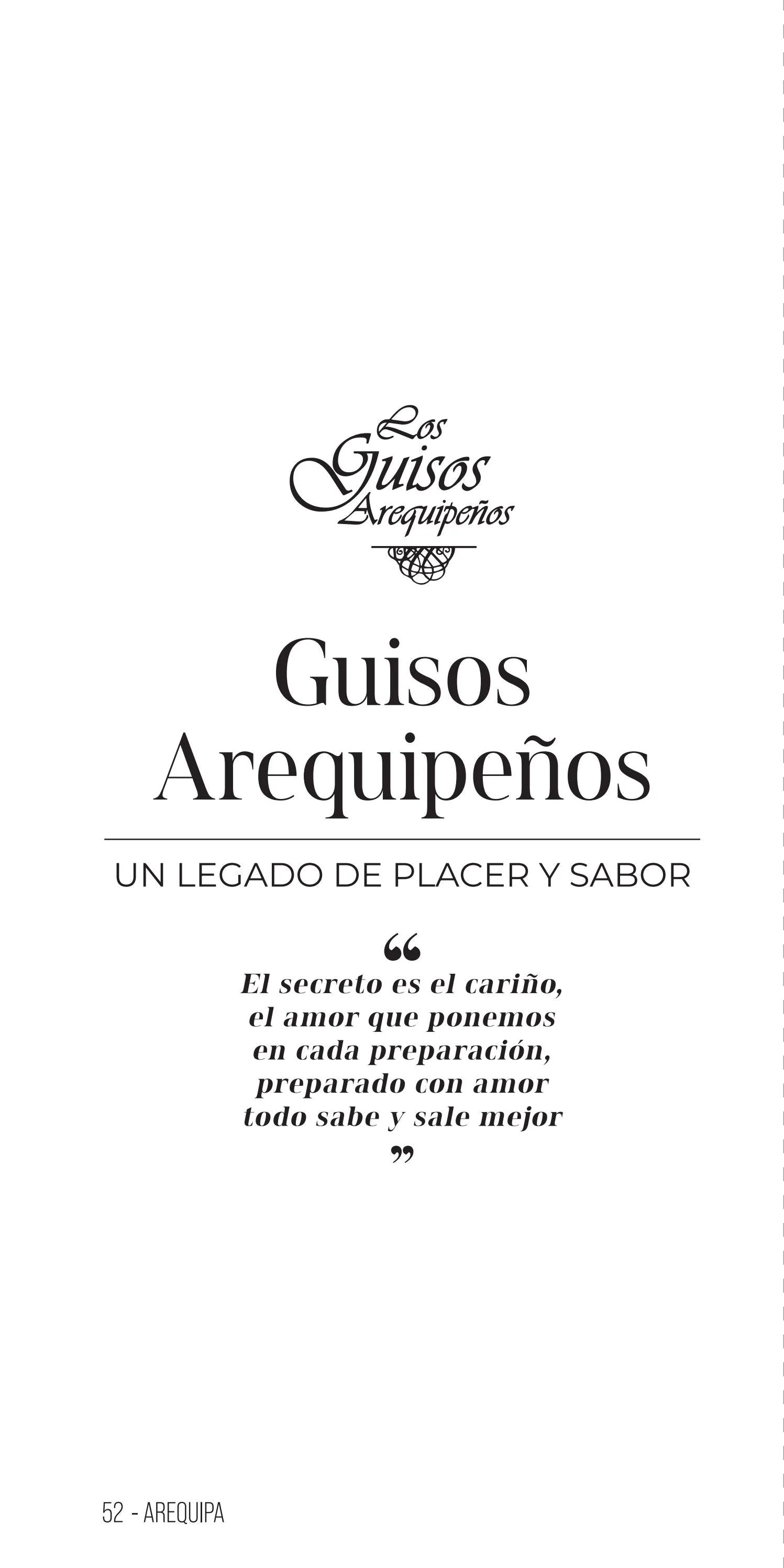 Los Guisos Arequipeños