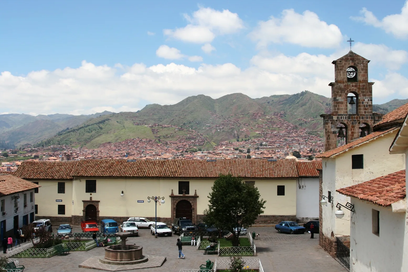 Plaza de San Blas, en el centro histórico de Cusco